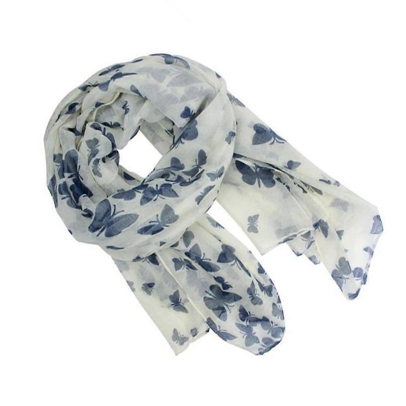 Girls Match Scarf Shawl Wrap White Voile 180Cm X 80Cm Warmth In Spring Autumn And Winter 1Pack | Fruugo SG