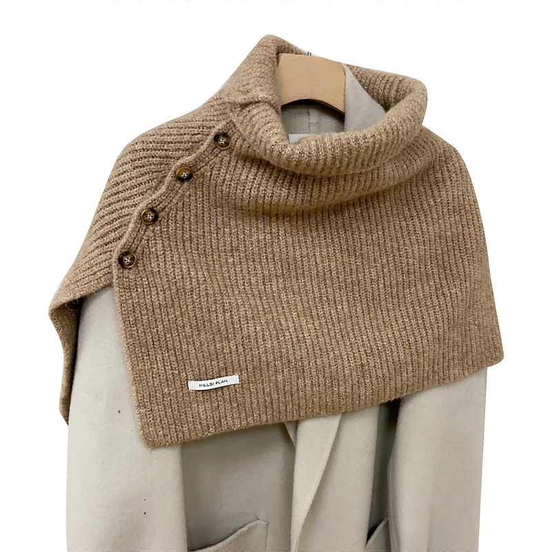 Handmade Crochet Turtleneck Shawl Scarf for Women Fashion Soft Blouse Jumpers Casual Shawl Wrap Elegant Shawl Sweaters  khaki | Fruugo SG