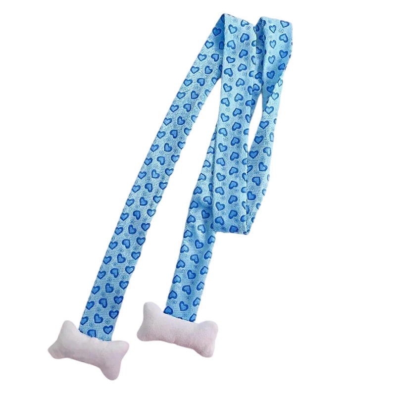 Love Heart Print Scarf for Adult with Plush Bone All Matching 2000s Cool Thin Scarf Pilling Resistant Streetwear Neck Wrap  Blue | Fruugo SG