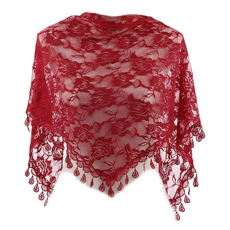 Luxurious Handwoven Triangles Scarf with Rose Thin Cycling Breathable Scarf for Stylish Elegances | Fruugo SG