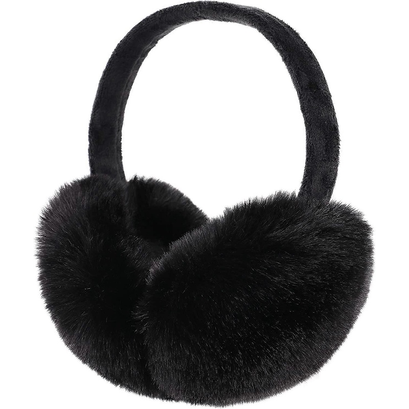 Men/Women’s Faux Furry Warm Winter Outdoors Ear Muffs 1 Pcs Black – | Fruugo SG