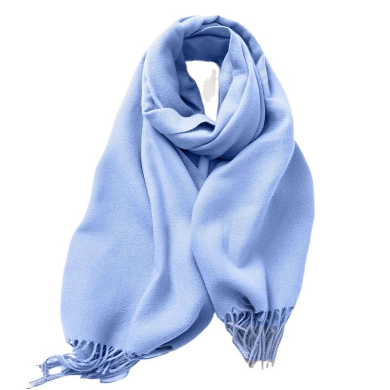 Oversized Warm Scarf Shawl Wrap Solid Color for Women Stylish Warm and Soft Large Wrap for Fashionable Layering  Sky Blue | Fruugo SG