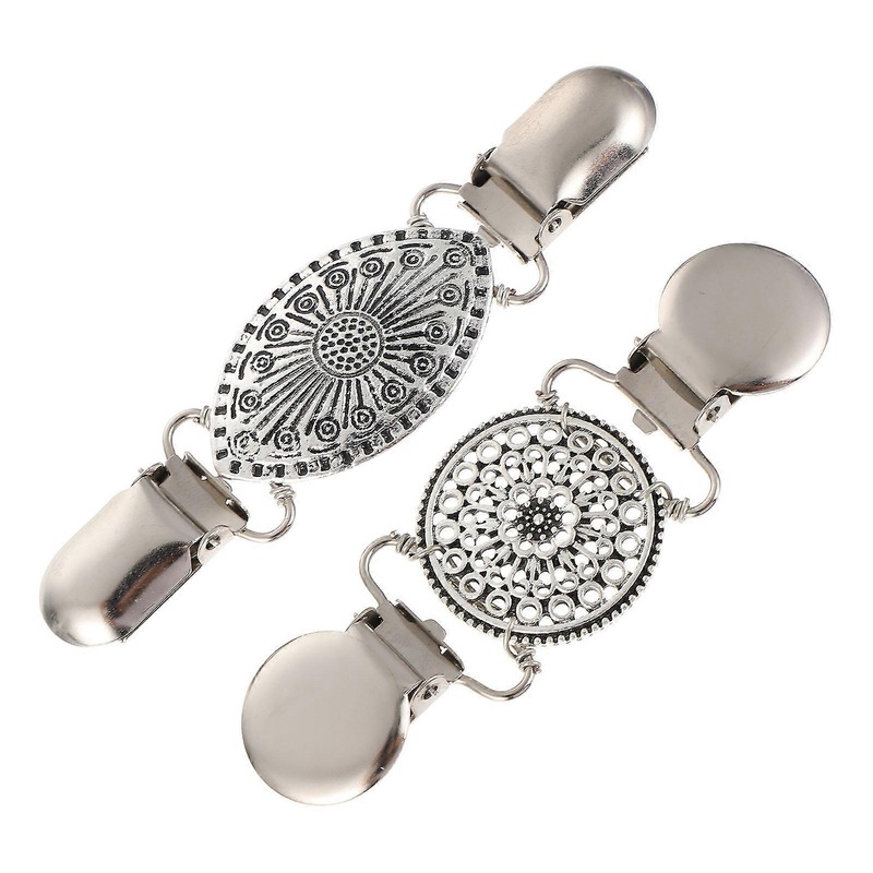 Retro Cardigan Clips Chic Cardigan Clip Sturdy and Durable 10.7X2.8X1CM for Women Dress Accessories 2Pcs | Fruugo SG