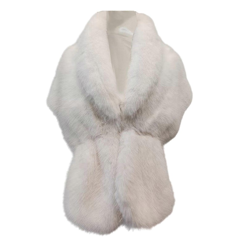 Trendy Ladies Shawl Cloak Large Size Wrap Polyester Furs Shawl Cold Weather for Elegant Bridal Wear  White | Fruugo SG