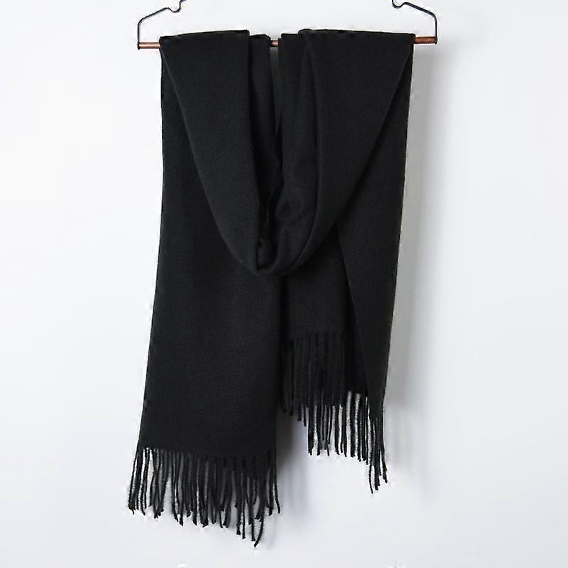 Winter Tartan Scarf – Women Long  Scarves Warm Wool British Style Spinning Tassel Shawl Stole For Women Ladies,Black | Fruugo SG