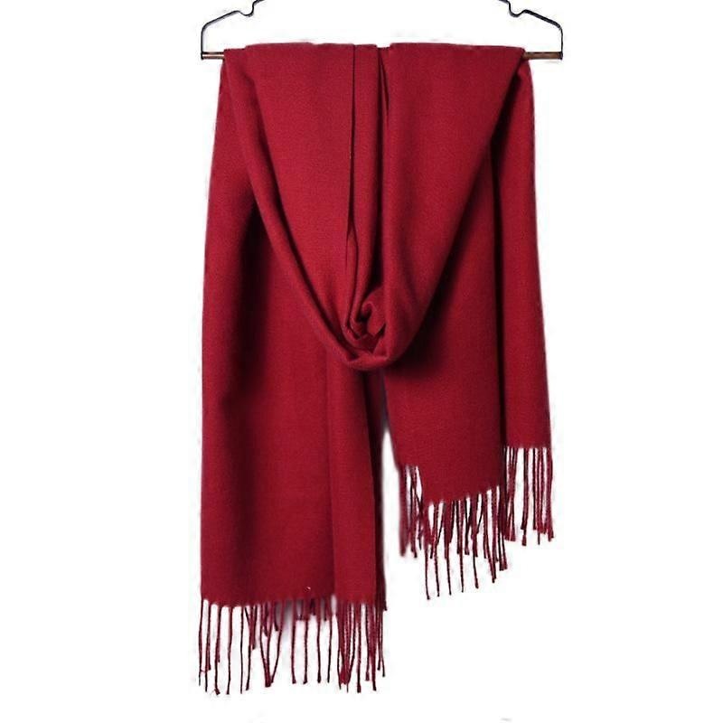 Winter Tartan Scarf – Women Long  Scarves Warm Wool British Style Spinning Tassel Shawl Stole For Women Ladies,Claret | Fruugo SG