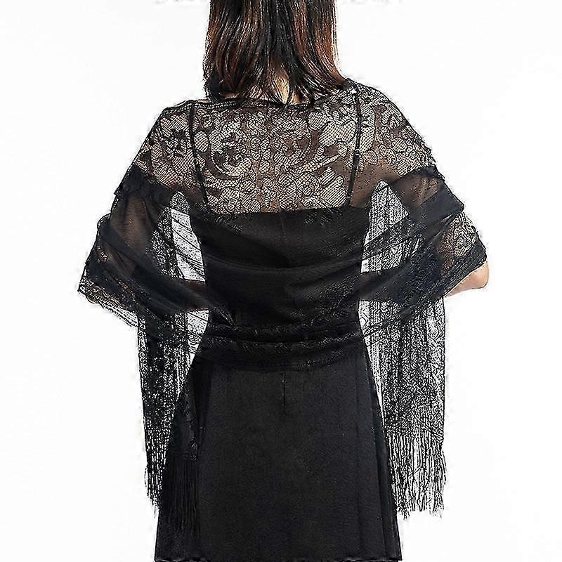 Women’s Lace Shawl Evening Dress Shawl Party Dinner Cutout Lace Shawl Scarf | Fruugo SG