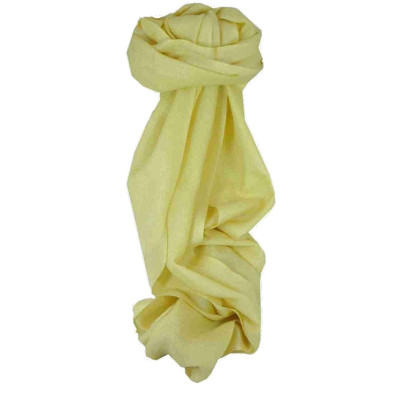 Fine Cashmere Scarf Karakoram Birds-Eye Weave Jonquil by Pashmina & Silk | Fruugo SG