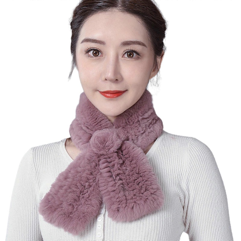 Furry Rex Rabbit Faux Furs Scarf for Women Soft Thicken Plush Neck Scarf Neck Warmer Lady Winter Wedding Stole Wrap  Lotus root pink | Fruugo SG