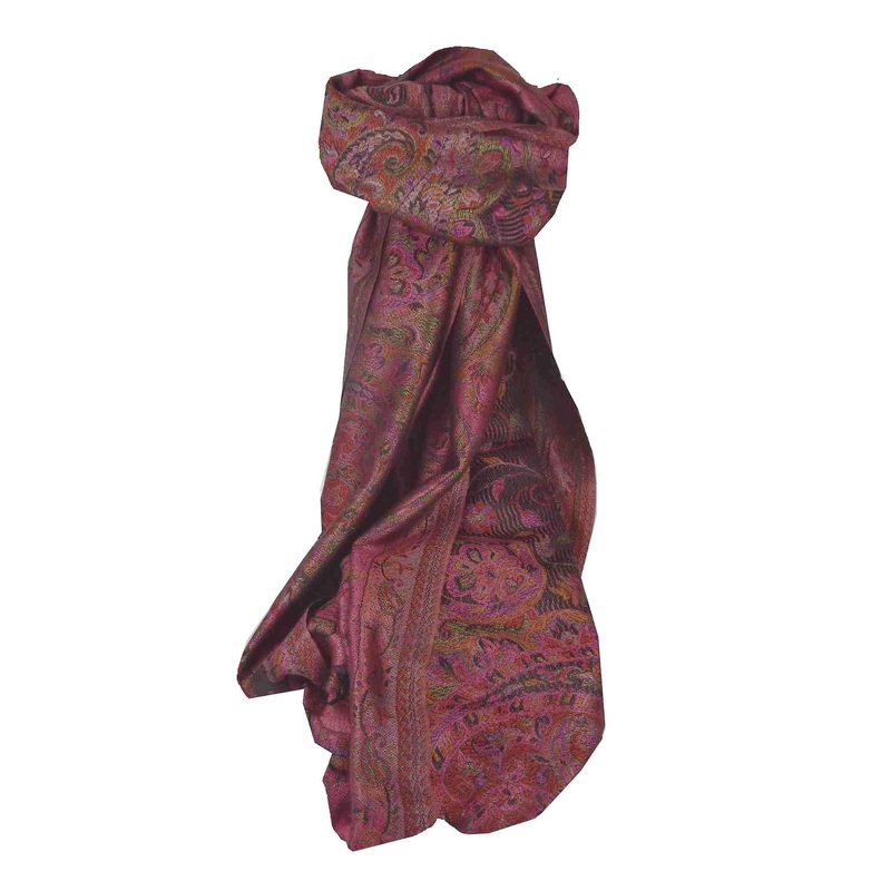Jamawar Premium Silk Stole Pattern 3842 by Pashmina & Silk | Fruugo SG