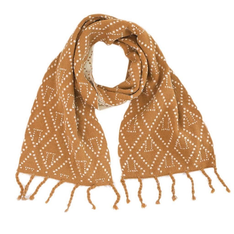 Knitted Scarf Winter Pashmina Shawls And Wraps Tassel Shawl Scarf Foulard Female Scarves Lady Tassel Shawl Wraps  Orange | Fruugo SG