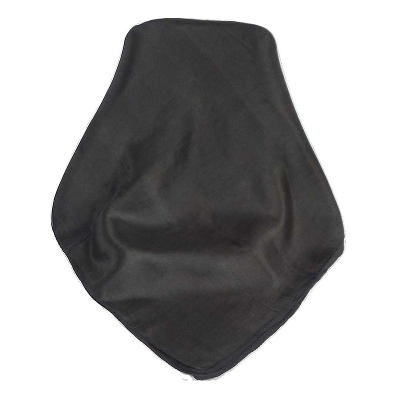 Mens Mulberry Silk Hand Dyed Long Scarf Black from Pashmina & Silk | Fruugo SG