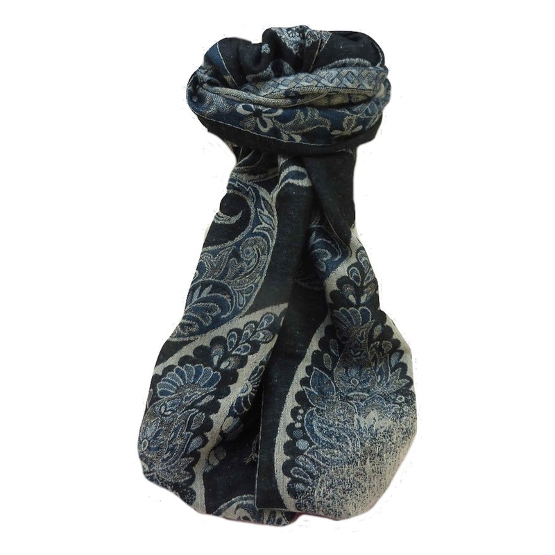 Muffler Scarf 5879 in Fine Pashmina Wool Heritage Range by Pashmina & Silk | Fruugo SG