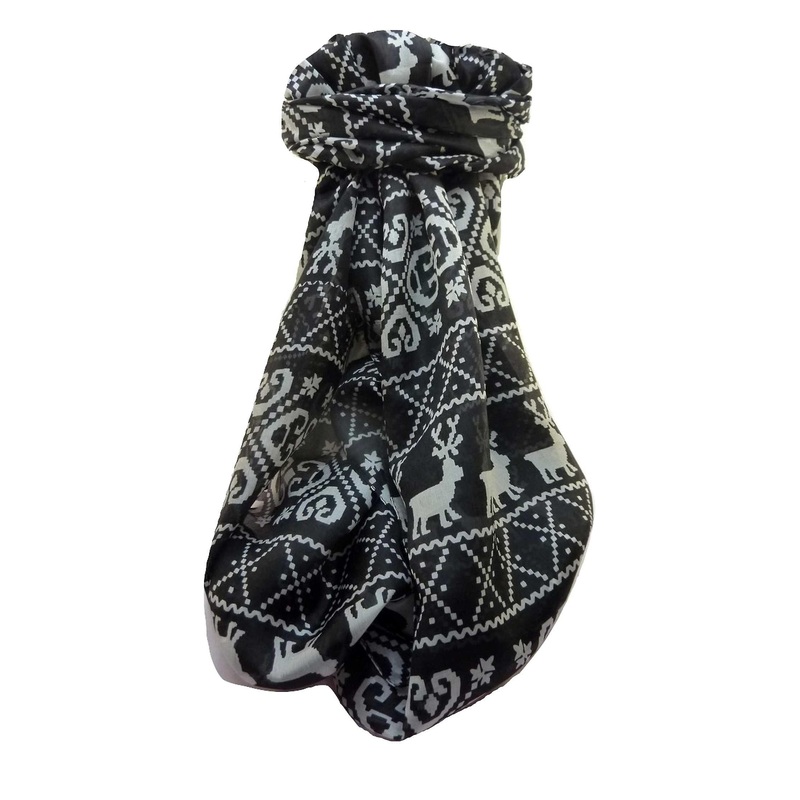 Mulberry Silk Contemporary Long Scarf Abstract A329 by Pashmina & Silk | Fruugo SG