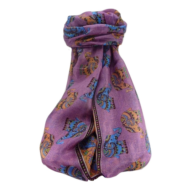 Mulberry Silk Traditional Long Scarf  Yahan Maroon by Pashmina & Silk | Fruugo SG