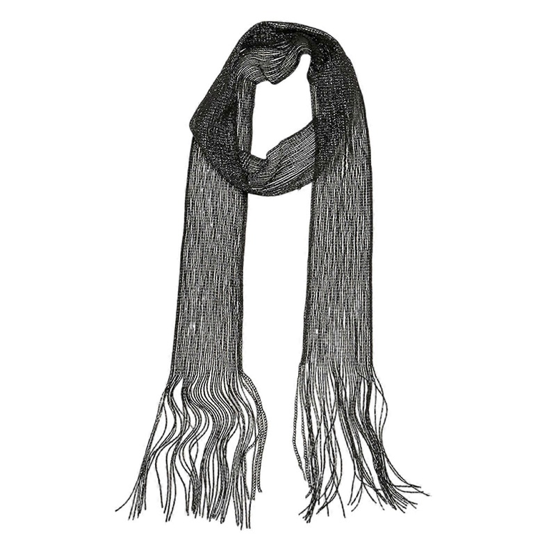 Popular Long Scarf Casual Neckwear Multiuse Neck Scarf Hairwrap for Formal Dinner Party Clubwear Neckwear Eye Catching  Black | Fruugo SG