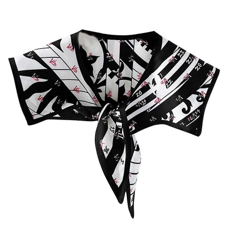 Satin Shoulder Wrap Shoulder Scarf Wrap Detachable False Collar Print Scarf Satin Scarf Wrap Summer Shawl For Women  Silhouette | Fruugo SG