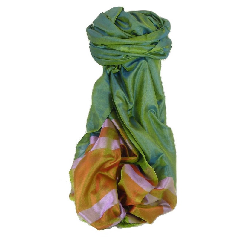 Varanasi Border Prime Silk Long Scarf Heritage Goswami 713 by Pashmina & Silk | Fruugo SG