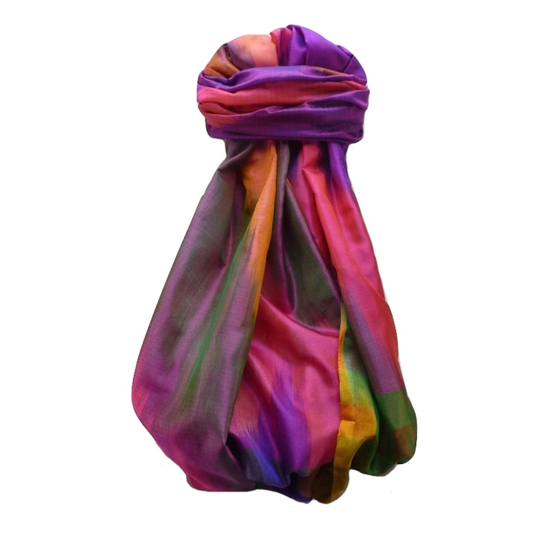 Varanasi Ekal Premium Silk Long Scarf Heritage Range Darsha 6 by Pashmina & Silk | Fruugo SG