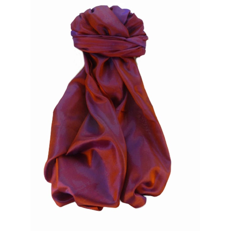 Varanasi Silk Long Scarf Heritage Range Jhulan Orange by Pashmina & Silk | Fruugo SG