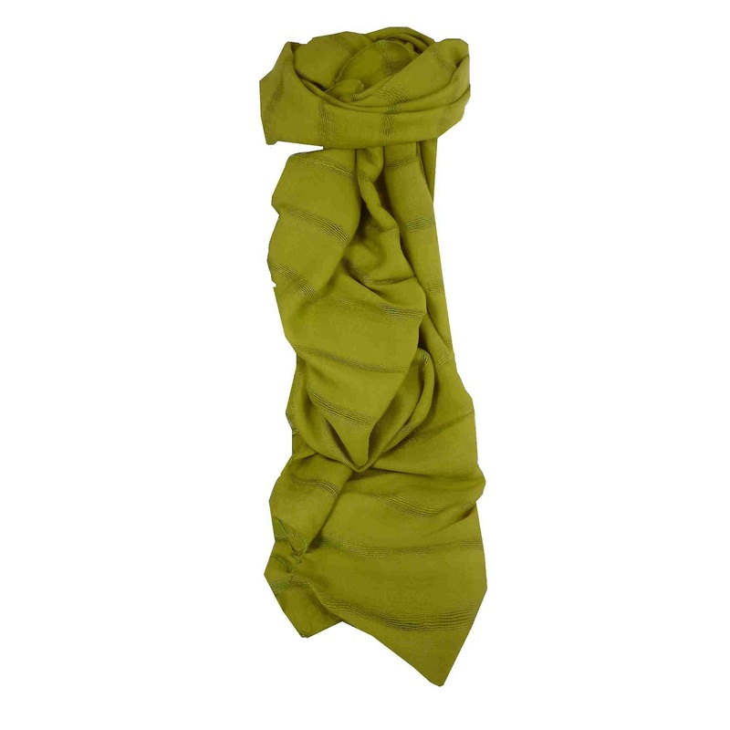 Vietnamese Long Silk Scarf Hue Weave Light Olive by Pashmina & Silk | Fruugo SG