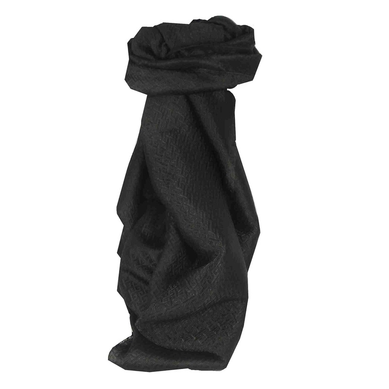 Vietnamese Silk Scarf Reversible Hoi-An Da-Lat Black by Pashmina & Silk | Fruugo SG