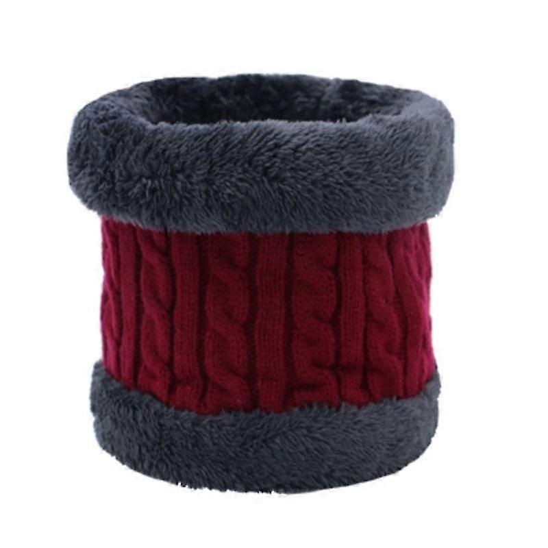 Winter Men Women Warm Knitted Ring Scarves Thick Elastic Knit Mufflers Children Neck Warmer Plush Polyester Scarf | Fruugo SG