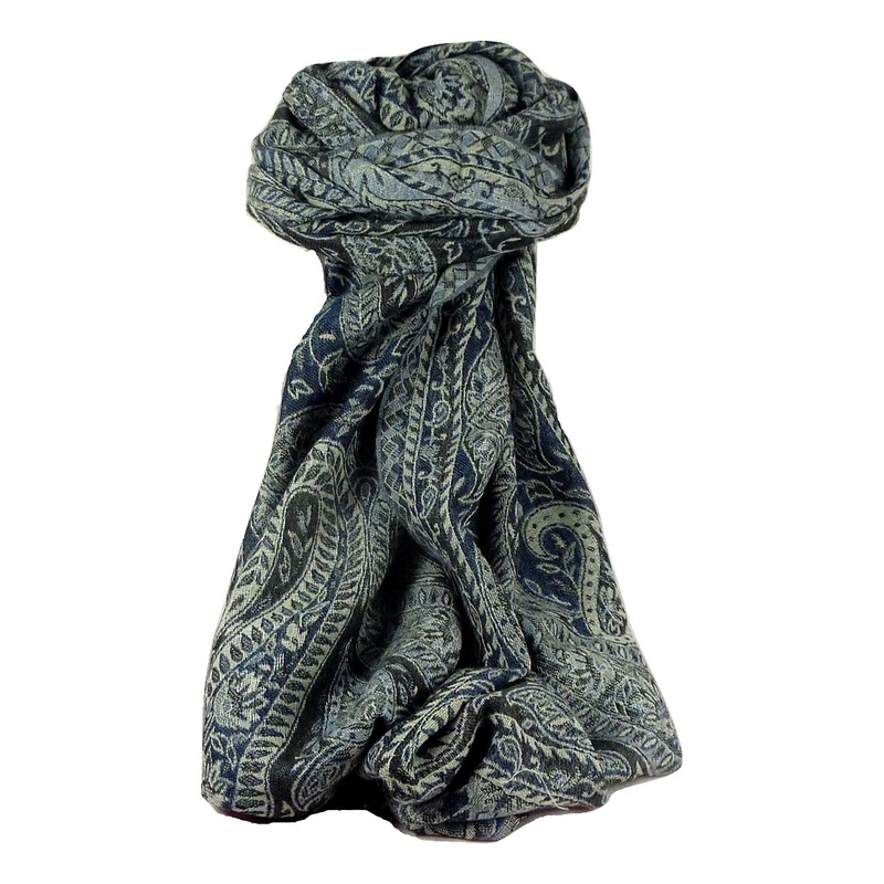 Muffler Scarf 2823 in Fine Pashmina Wool Heritage Range by Pashmina & Silk | Fruugo SG