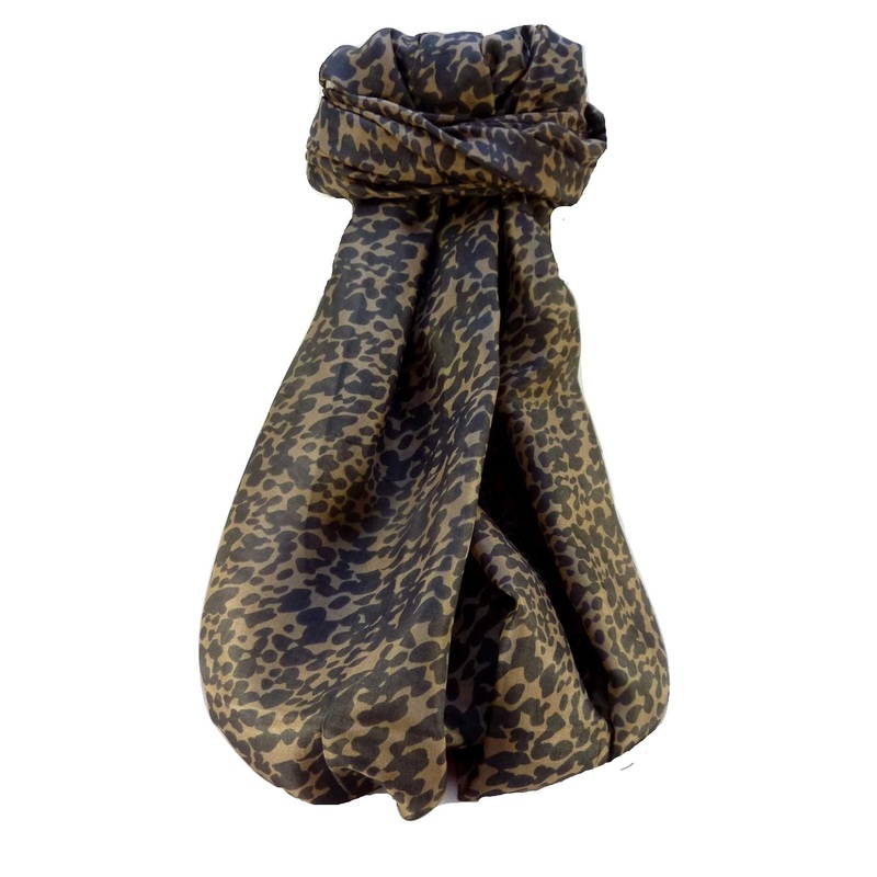 Mulberry Silk Contemporary Long Scarf Artisa Chestnut by Pashmina & Silk | Fruugo SG