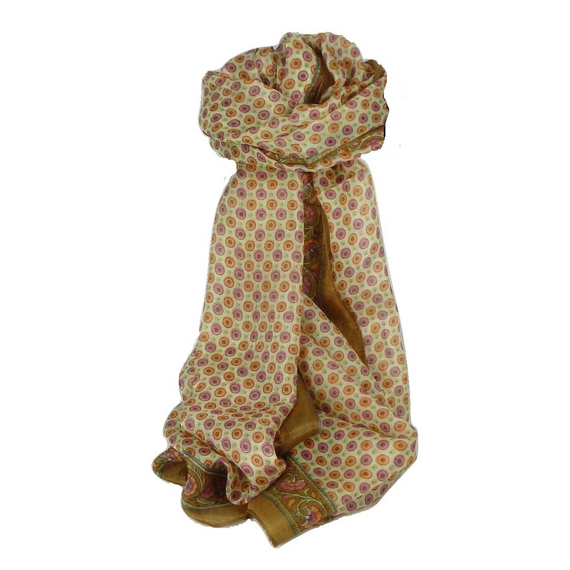 Mulberry Silk Contemporary Long Scarf Wazir Chestnut by Pashmina & Silk | Fruugo SG