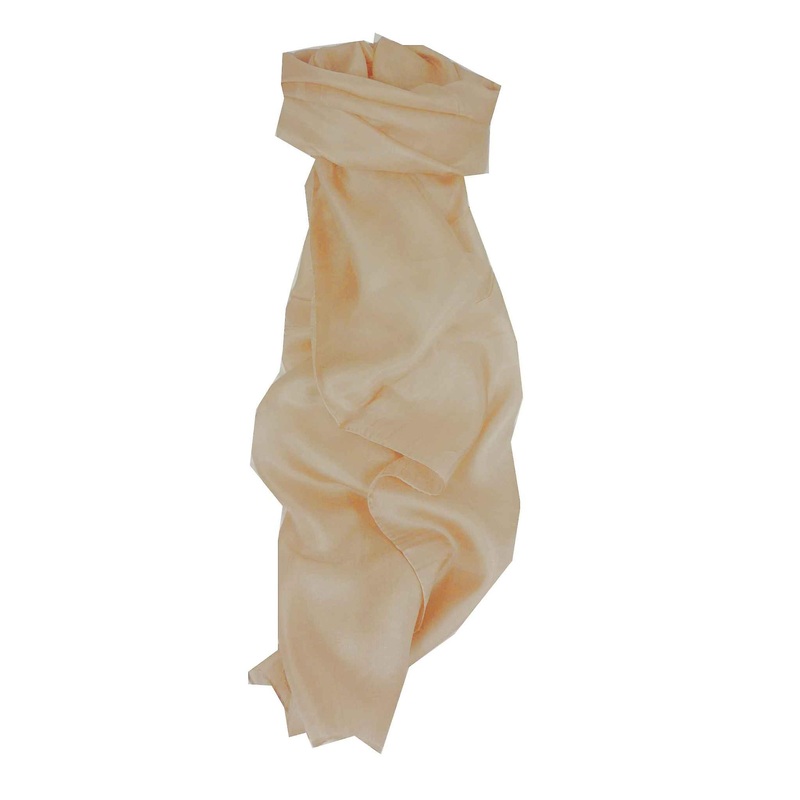 Mulberry Silk Hand Dyed Long Scarf Magnolia from Pashmina & Silk | Fruugo SG