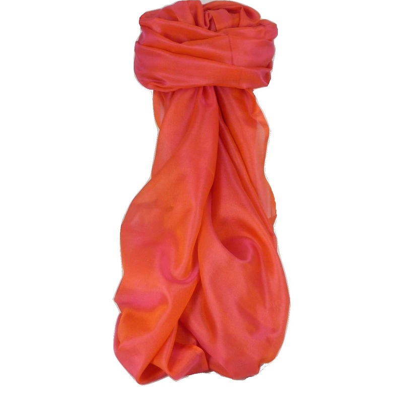 Varanasi Silk Long Scarf Heritage Range Madan 4 Peony by Pashmina & Silk | Fruugo SG