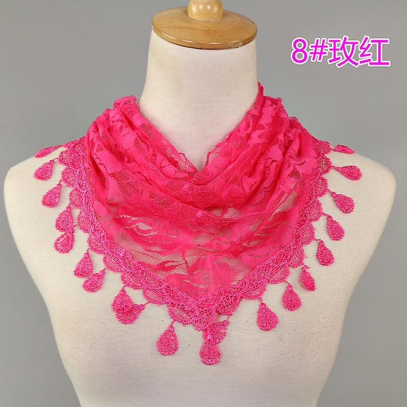 Women Scarf Shawl 2022 Lace Monochrome Hollow Rose | Fruugo SG