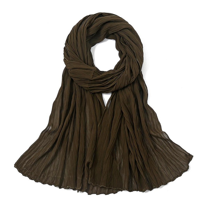 Women Scarf Shawl 2022 Spring And Autumn Chiffon Pleated | Fruugo SG