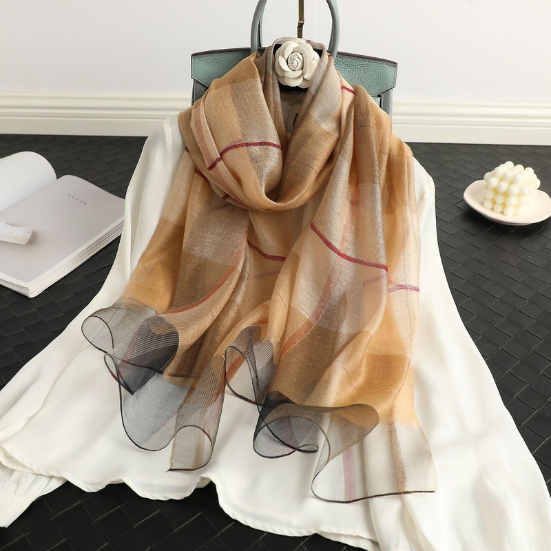 Women Scarf Shawl 2022 Spring And Autumn Embroidered Sunscreen Plaid | Fruugo SG