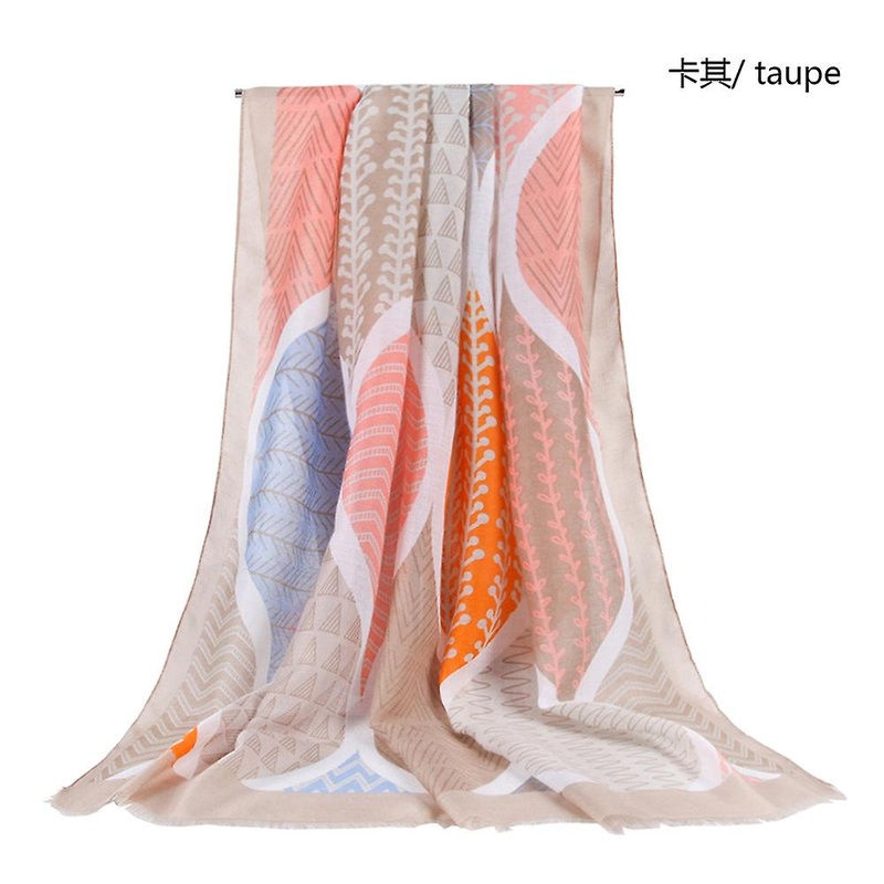 Women Scarf Shawl 2022 Spring And Autumn Stitching Contrast Color Casual Sun Protection | Fruugo SG