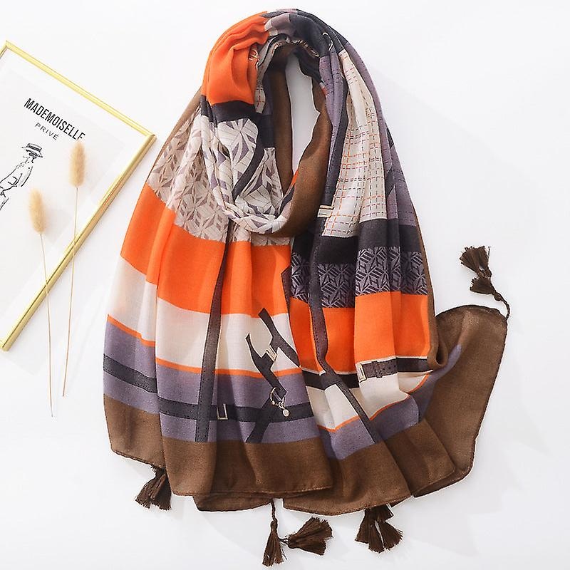 Women Scarf Shawl 2022 Spring And Autumn Thin Tassel Cotton And Linen Sun Protection | Fruugo SG